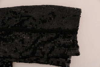 Black Sequined Fashion Shorts Dolce & Gabbana