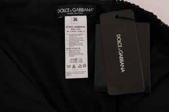 Black Sequined Fashion Shorts Dolce & Gabbana