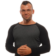 Gray Men Glasses Frame BMW