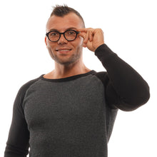 Black Men Glasses Frame Ermenegildo Zegna