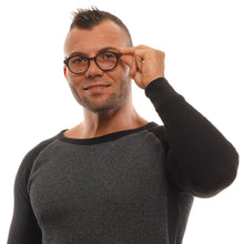 Brown Men Glasses Frame Ermenegildo Zegna