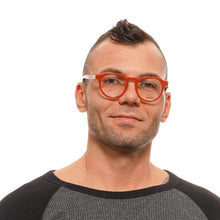 Orange Men Glasses Frame Bally