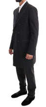 Gray Wool Stretch 3 Piece Two Button Suit Dolce & Gabbana