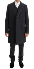 Gray Wool Stretch 3 Piece Two Button Suit Dolce & Gabbana