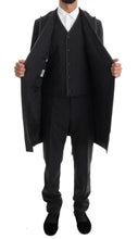 Gray Wool Stretch 3 Piece Two Button Suit Dolce & Gabbana