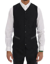 Gray Wool Double Breasted 3 Piece Suit Dolce & Gabbana