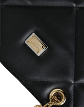 Dolce & Gabbana Black Leather JUNGLE Quilted Shopping Tote Bag