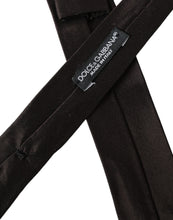Dolce & Gabbana Brown Solid 100% Silk Adjustable Tie