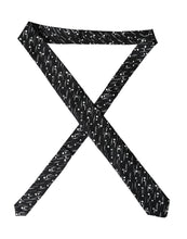 Dolce & Gabbana Black Dotted 100% Silk Adjustable Tie
