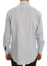 Light Blue Cotton Slim Fit Dress Shirt Cavalli