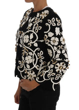 Black Baroque Floral Crystal Jacket Dolce & Gabbana