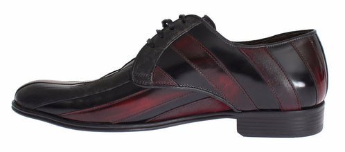 Black Bordeaux Leather Dress Formal Shoes Dolce & Gabbana