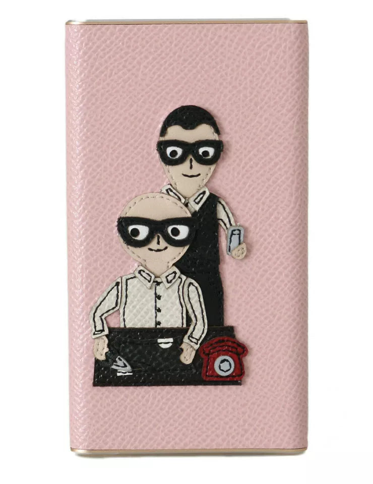 Charger USB Pink Leather #DGFAMILY Power Bank Dolce & Gabbana