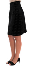 Dark Green Baroque Velvet Pencil Skirt Dolce & Gabbana