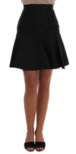 Black Floral Jacquard Silk A-Line Skirt Dolce & Gabbana