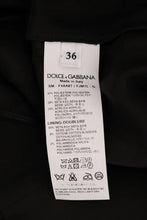 Black Floral Jacquard Silk A-Line Skirt Dolce & Gabbana