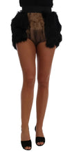 Black Mink Nutria Fur Mini Hot Pants Dolce & Gabbana