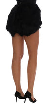 Black Mink Nutria Fur Mini Hot Pants Dolce & Gabbana