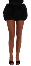 Black Lamb Fox Fur Mini Hot Pants Dolce & Gabbana