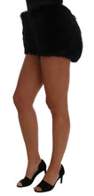 Black Lamb Fox Fur Mini Hot Pants Dolce & Gabbana