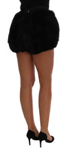 Black Lamb Fox Fur Mini Hot Pants Dolce & Gabbana