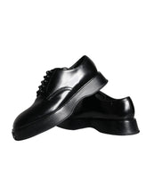 Dolce & Gabbana Black Calf Leather Derby Formal Dress Shoes