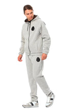 Gray Cotton Hooded Sweatsuit Billionaire Italian Couture