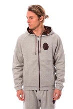 Gray Cotton Hooded Sweatsuit Billionaire Italian Couture