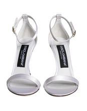 Dolce & Gabbana White KEIRA Heels Ankle Strap Sandals Shoes