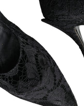 Dolce & Gabbana Black Mary Jane Pumps Lace Crystals Heels Shoes