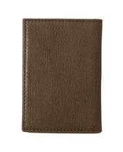Brown Leather Bifold Wallet Billionaire Italian Couture