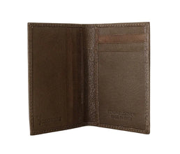 Brown Leather Bifold Wallet Billionaire Italian Couture