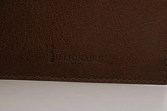 Brown Leather Cardholder Wallet Billionaire Italian Couture