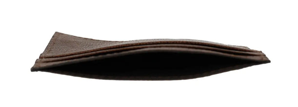Brown Leather Cardholder Wallet Billionaire Italian Couture