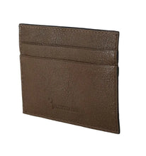 Brown Leather Cardholder Wallet Billionaire Italian Couture