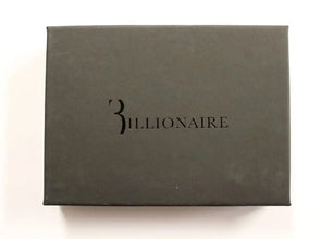 Brown Leather Cardholder Wallet Billionaire Italian Couture