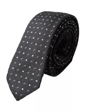 Dolce & Gabbana Black Polka Dot Silk Adjustable Men Tie
