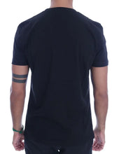 Black Cotton RIDERS Crewneck T-Shirt Frankie Morello