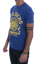 Blue Cotton RIDERS Crewneck T-Shirt Frankie Morello