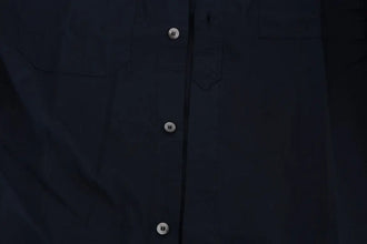 Blue Casual Cotton Long Sleeve Shirt John Galliano