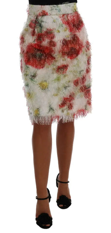 Floral Patterned Pencil Straight Skirt Dolce & Gabbana