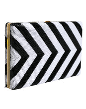 Dolce & Gabbana Black White Gold Frame Clutch Evening Party Purse Bag