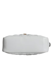 Versace White Quilted Nappa Leather Crossbody Shoulder Bag