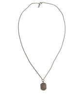 Dolce & Gabbana Sterling Silver 925 Chain Bar Gem Pendant Logo Necklace