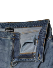 Emporio Armani Blue Washed High Waisted Skinny Women Denim Jeans