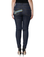 Dolce & Gabbana Dark Blue QUEEN Cotton Skinny Denim Jeans