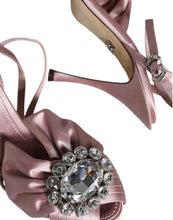 Dolce & Gabbana Pink Keira Crystal Heels Sandals Shoes