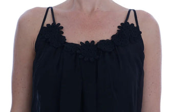 Black Silk Lace Chemise Dress Dolce & Gabbana