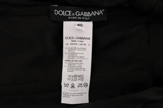 Black Red Polka Sequined Shift Dress Dolce & Gabbana