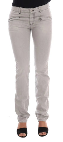 Gray Wash Cotton Slim Jeans Costume National